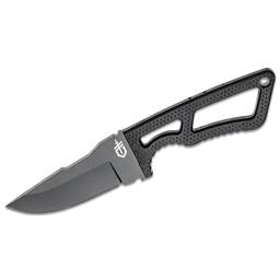 Gerber 30-001005 Ghoststrike Black Skeletonized Handle Black Drop Point Fixed Blade