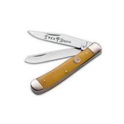 Boker 110731 Trapper Yellow Handle Two Blade Folding Knife