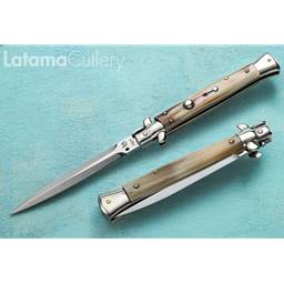 Latama BLDHNHRN French Horn Tip Scale 28CM Classic Handmade Italian Stiletto Switchblade
