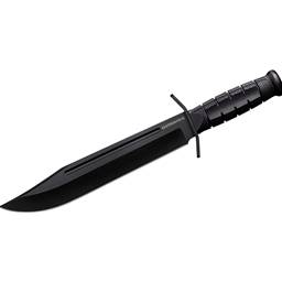 Cold Steel CS-FX-LTHRNK Leatherneck Bowie Fixed Black Clip Point Blade Black Grip