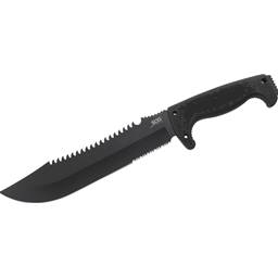 SOG SOG-F03TN-CP Jungle Primitive Fixed Sawback Black Blade Black Grip