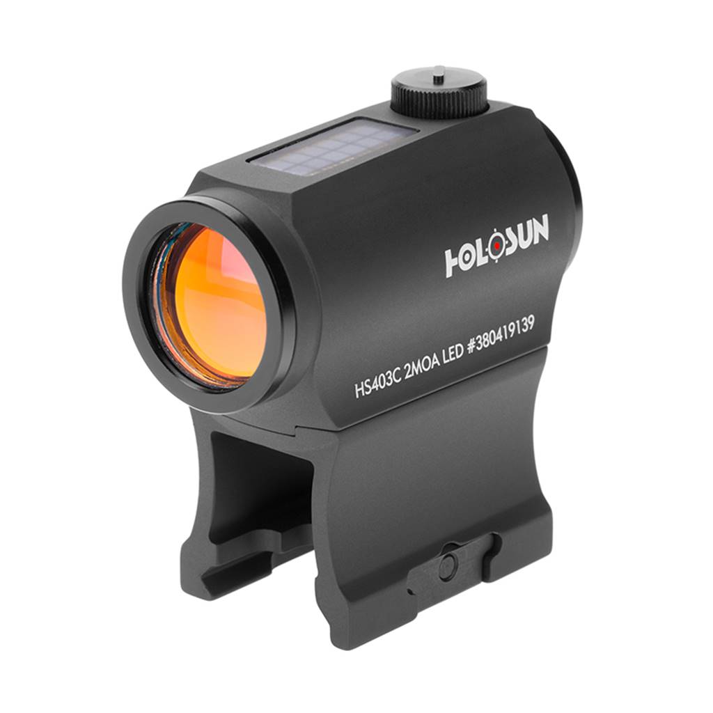 Holosun Technologies 403C Rifle Red Dot 2 MOA Solar Shake Awake