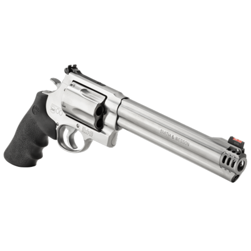 Smith & Wesson Model 500 S&W Magnum Stainless Steel Black Rubber