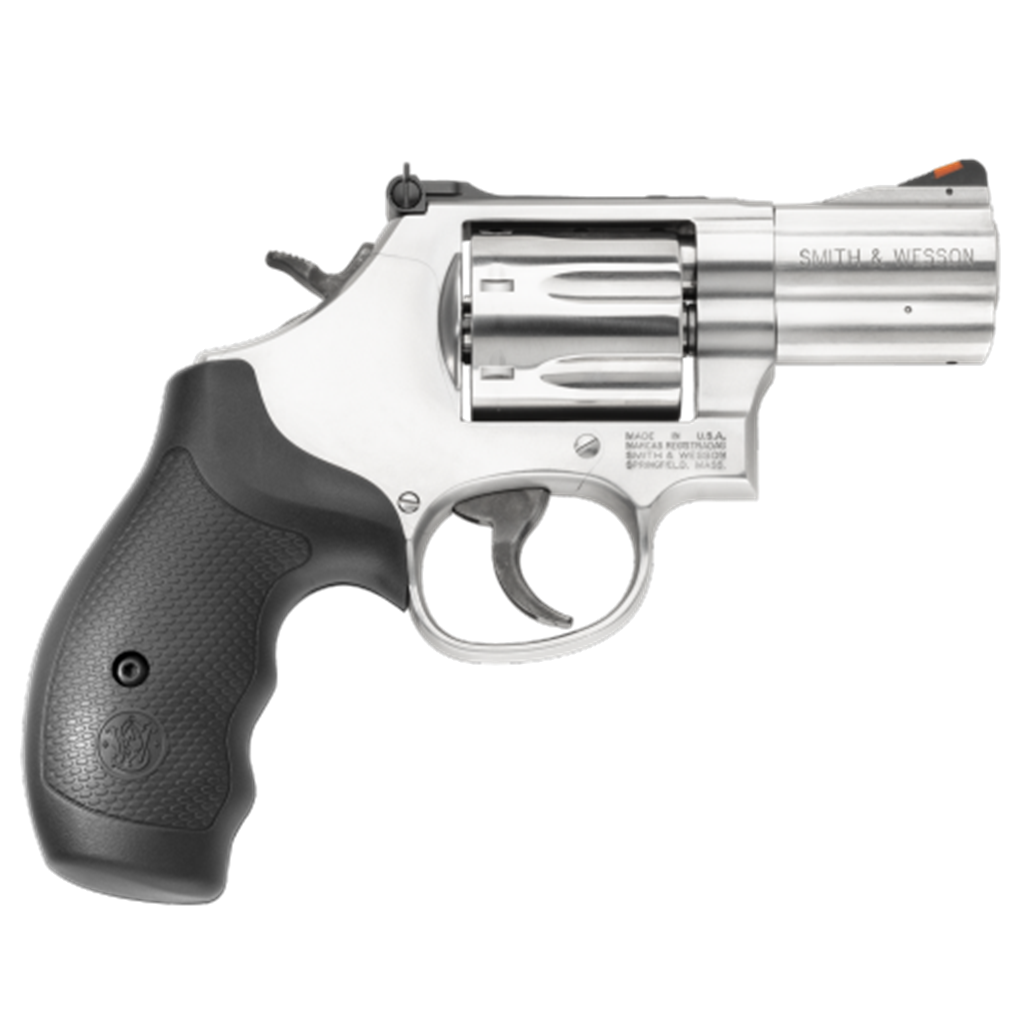 Smith & Wesson Model 629 44 Magnum Stainless Black Rubber Grip 6