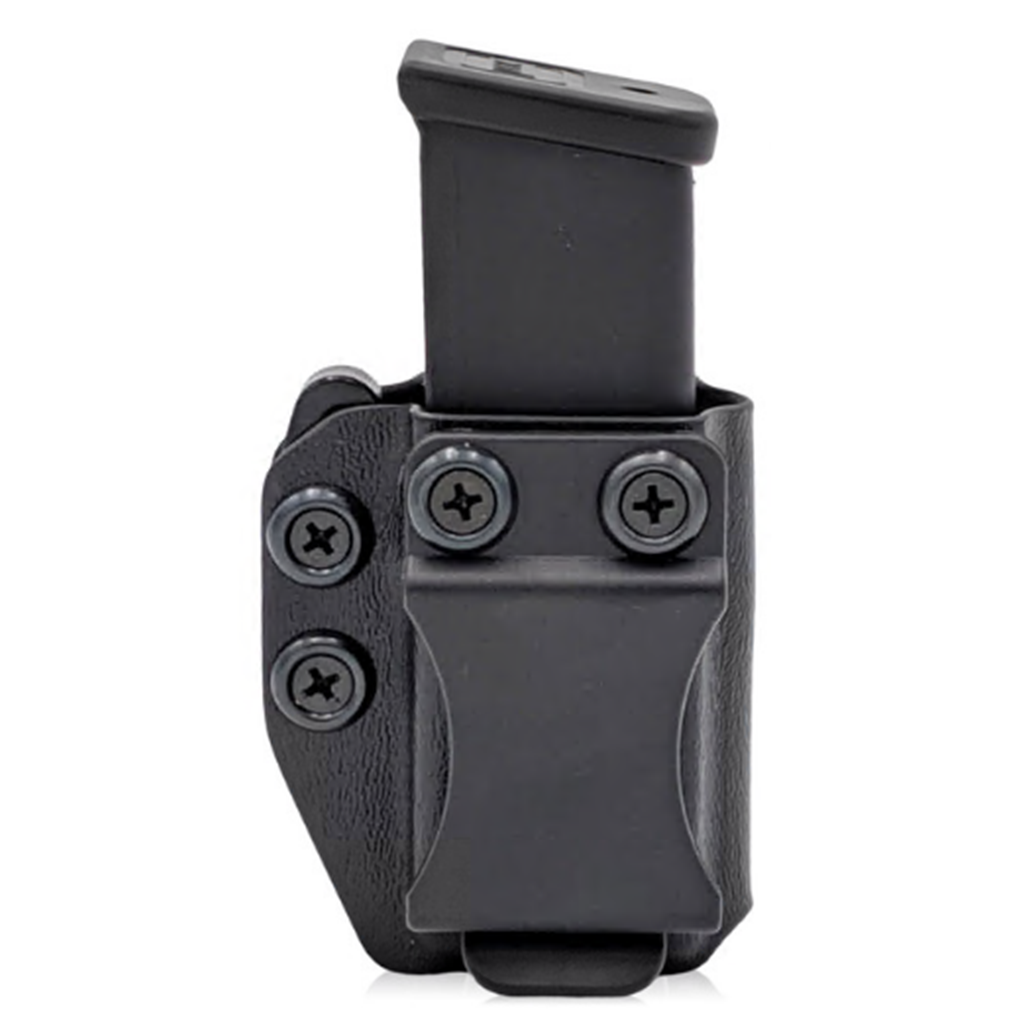 Rounded Kydex IWB/OWB Magazine Holster 9mm 40SW Double Stack MRD Black