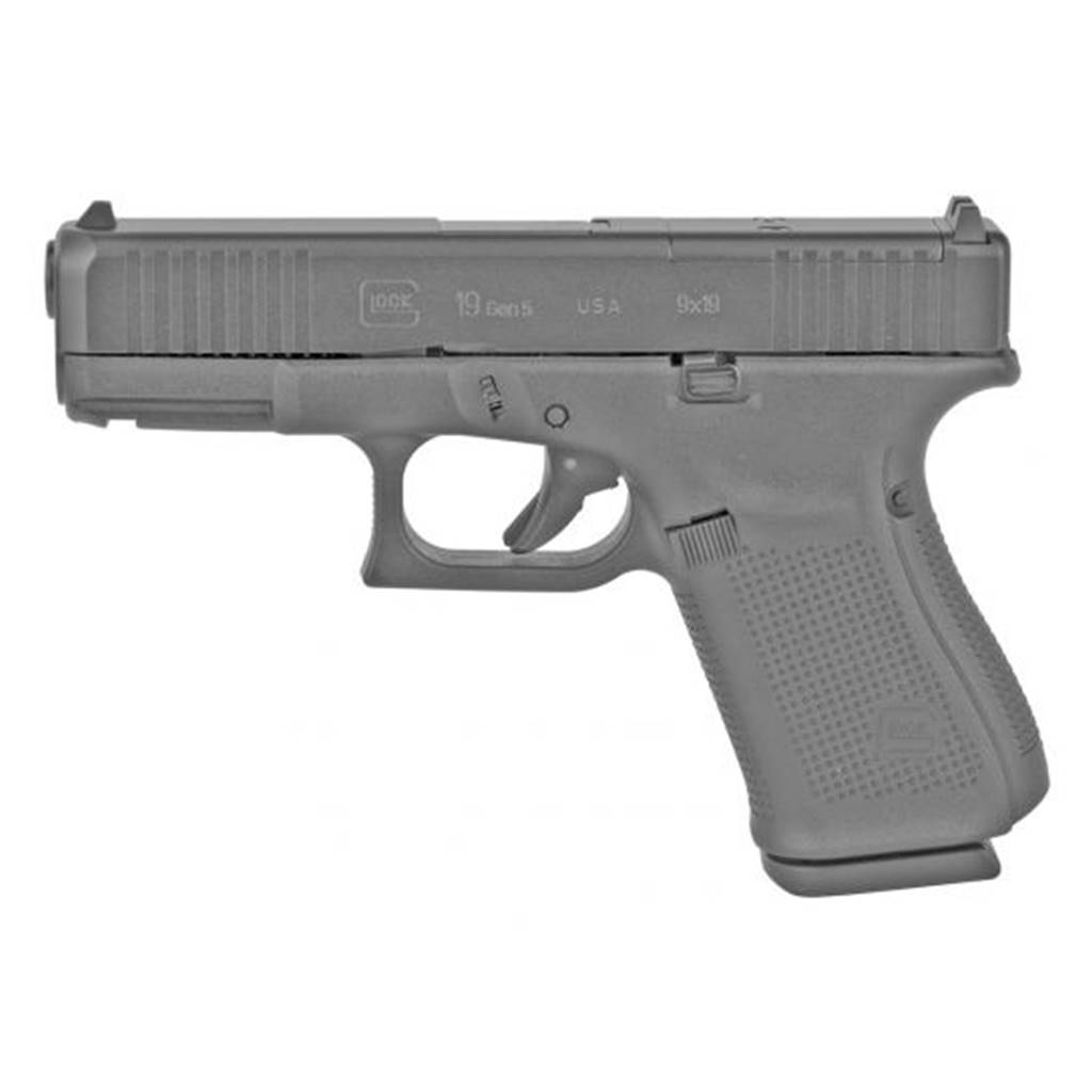 GLOCK 19 Gen 5 MOS 9mm Front Serration 4 Barrel 15 Rounds