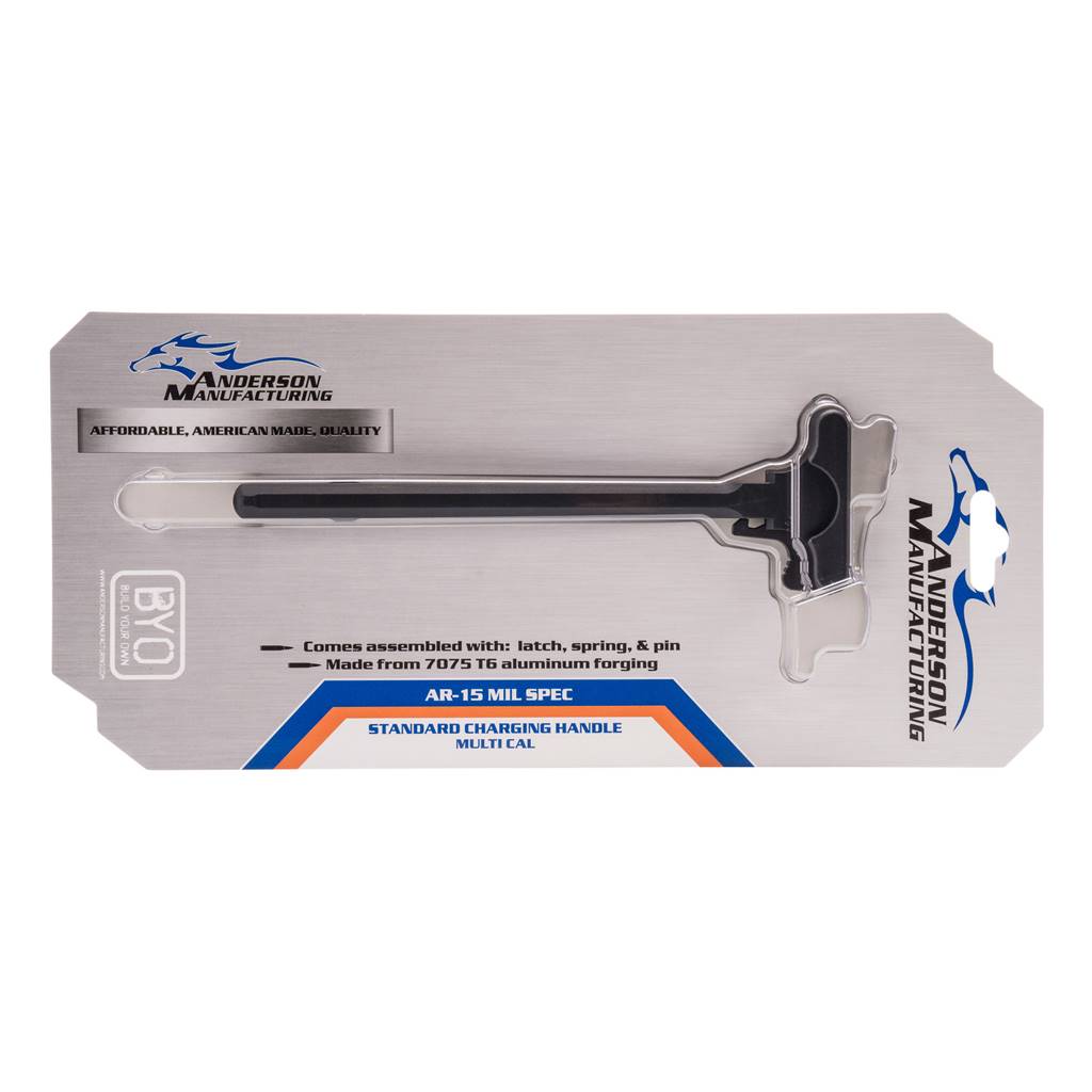 Anderson MFG Standard AR-15 Charging Handle Black 6061 Aluminum
