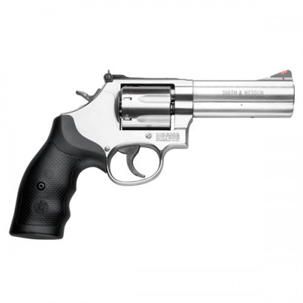 Smith & Wesson Model 686 Plus 357 Stainless Black Rubber Grip 4