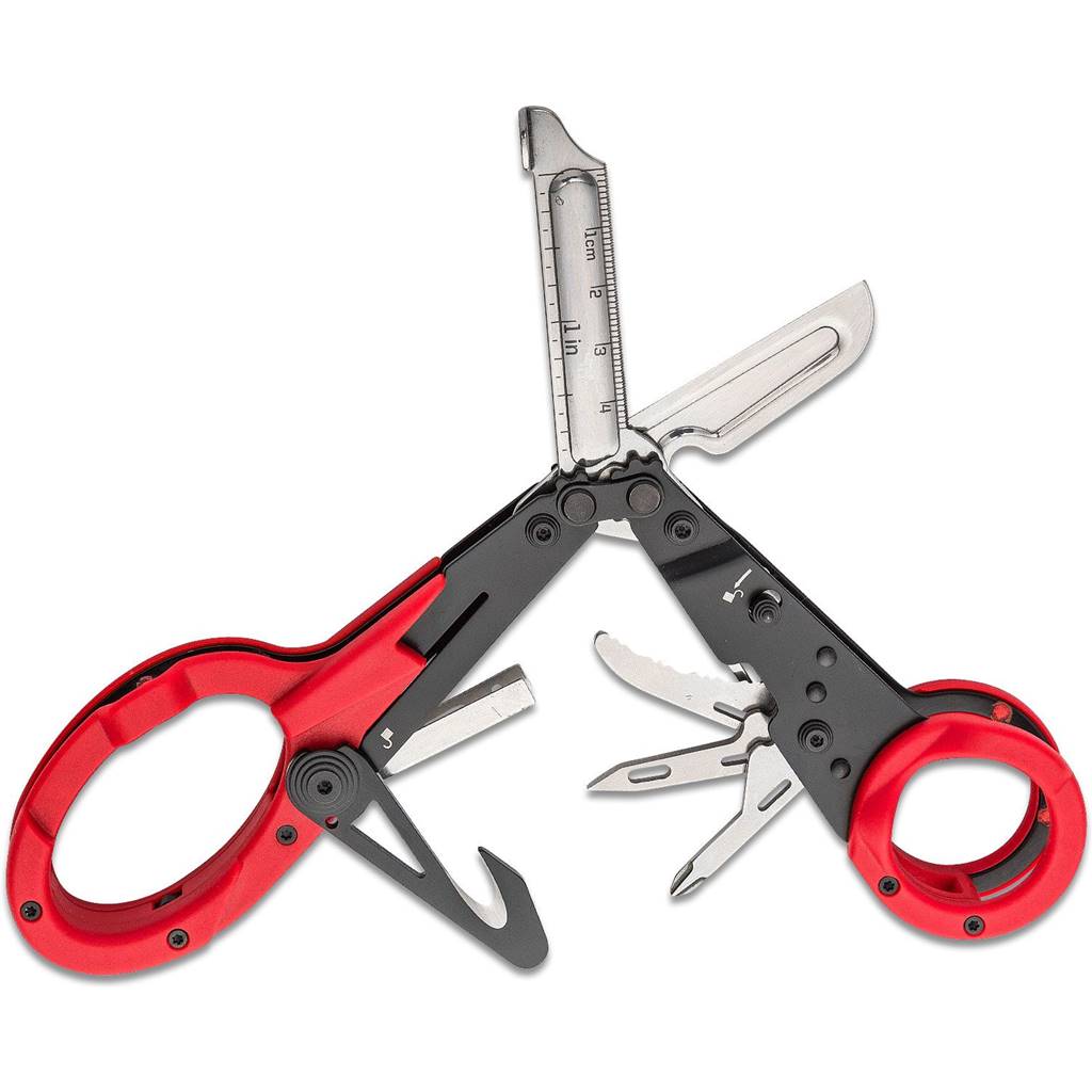 SOG Parashears Red Medical and Rescue Scissors and Multi Tool - SOG- 23-125-02-43