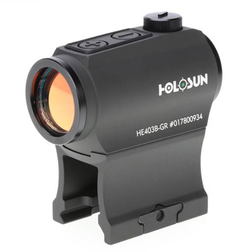 Holosun Technologies 403B Rifle Green Dot 2 MOA Solar Shake Awake Night Vision Compatible HE403B-GR