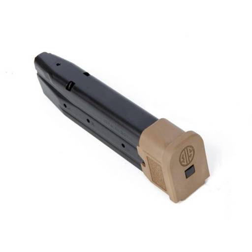 Sig Sauer MAG-MOD-F-9-21-COY P320 M17 Full Size Coyote Brown 9mm Magazine 21 Round