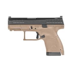 CZ-USA 91561 P-10 S 9mm Luger 3.50" 12+1 Flat Dark Earth Black Steel Slide Flat Dark