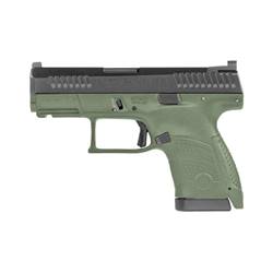 CZ-USA 91565 P-10 S 9mm Luger 3.50" 12+1 OD Green Black Steel Slide OD Green Interch