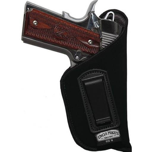 Uncle Mikes 89012 Inside The Waistband Left Hand Medium 4" Barrel Soft Black Holster