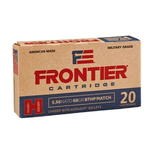 Hornady FR310 Frontier 5.56 68 Grain Boat Tail Hollow Point Match 20 Round Box