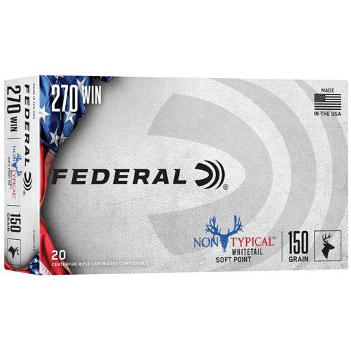 Federal 270DT150 Non Typical Whitetail 270 150 Grain Soft Point 20 Round Box
