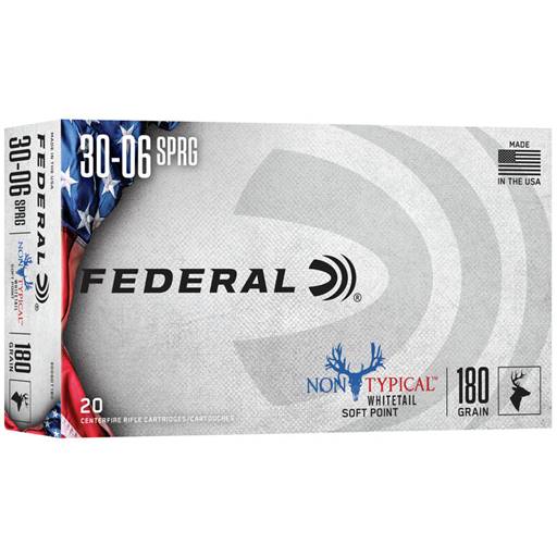 Federal 3006DT180 Non Typical Whitetail 30-06 180 Grain Soft Point 20 Round Box