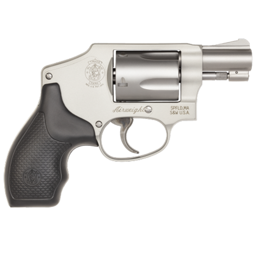 Smith & Wesson 103810 Model 642 Airweight No Lock 38 spl Stainless Steel Black grips 1.87" Barrel 5 shot