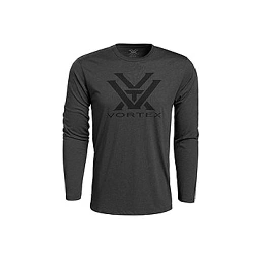 Vortex Optics 221-02-CHHXL Core Logo Long Sleeve Charcoal Heather T-Shirt XL