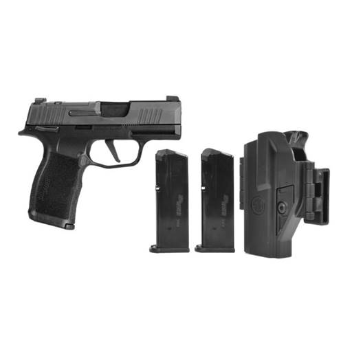 Sig Sauer 365X-9-BXR3P-MS P365 X Series 9MM Black Manual Safety 3.1" Barrel 12 Rounds