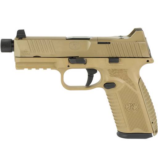 FN 66-101376 510 Tactical 10mm FDE 4.7" Threaded Barrel Optic Ready 22 Rounds