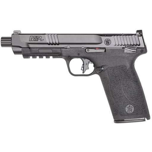 Smith & Wesson 13347 M&P 57 5.7x28 Black 5" Threaded Barrel Optic Cut Manual Safety 22 Rounds