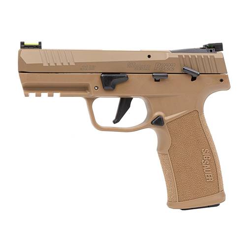 Sig Sauer 322C-COY-TACPAC P322 22LR Coyote Optic Ready Manual Safety  4" Threaded Barrel 20 Rounds