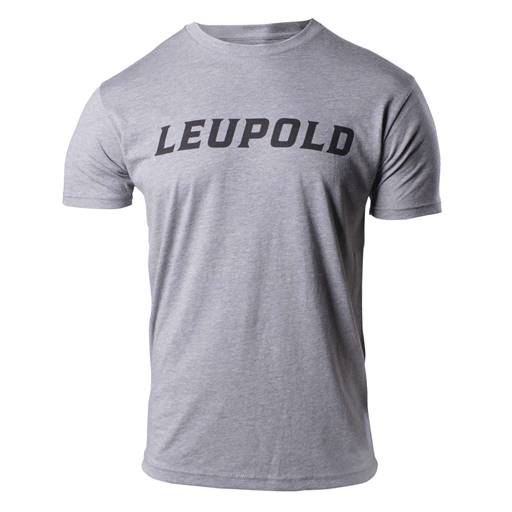 Leupold 180229 Wordmark Tee Gray Medium