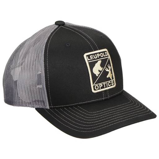 Leupold 170580 Wildlife Trucker Hat Black/Charcoal