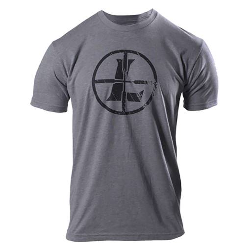 Leupold Distressed Reticle Tee Gray Large 177621