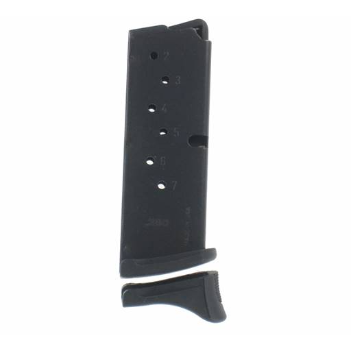 Ruger 90416 LC380 Magazine 380 ACP 7 Round Black With Pinky Extension