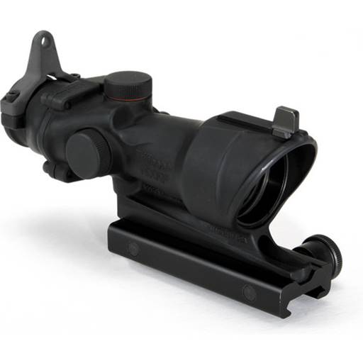 Trijicon TA01NSN-308 ACOG 4x32 M4A1 .308 BDC Amber Reticle With Back Up Iron Sights on Top