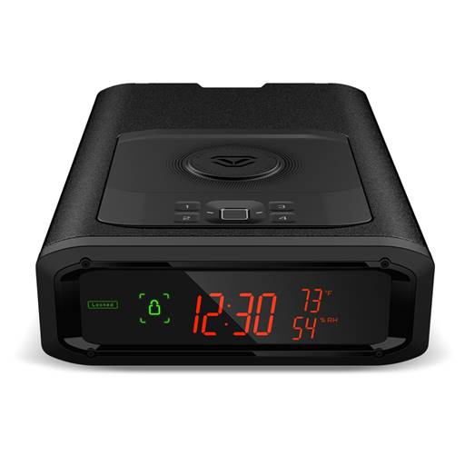 Vaultek DS2I-BK Smart Station Biometric Gun Safe Phone Charger and Clock With Bluetooth