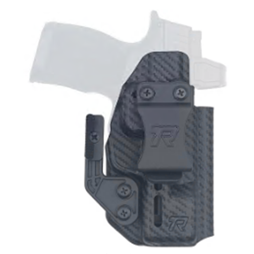 Rounded Kydex IWB/OWB Holster S&W M&P Shield 3.1"/4.0" Ambidextrous Carbon Fiber Optic Ready RG-DRUID-SWNMPSHLD-CF-AMBI