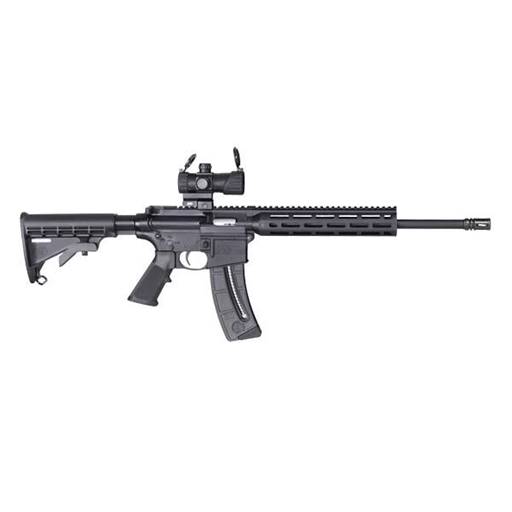 Smith & Wesson 12722 M&P 15-22 Sport 22 LR Optic Ready Rifle with Red/Green Optic 16" Barrel 25 Rounds