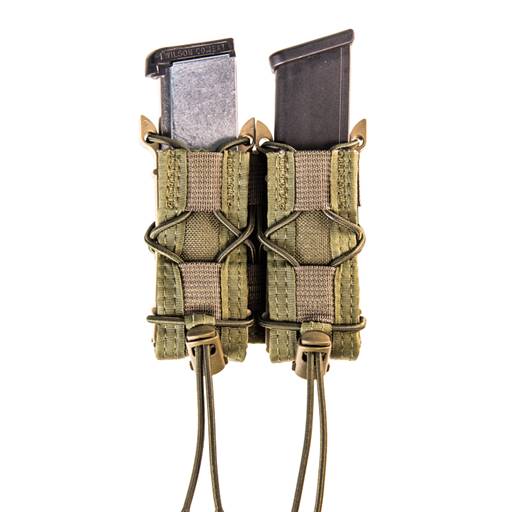 High Speed Gear 11PT02OD Pistol TACO, Double Magazine Pouch, MOLLE, Fits Most Pistol Magazines, Hybrid Kydex and Nylon, Olive Drab Green