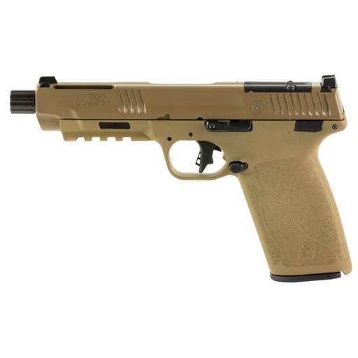 Smith & Wesson 14004 M&P 57 5.7x28 FDE 5" Threaded Barrel Optic Cut No Safety 22 Rounds