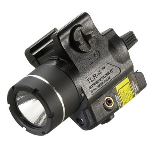 Streamlight 69240 TLR-4 170 Lumen With Red Laser Pistol Rail Mount CR2 Black Paddle Switch