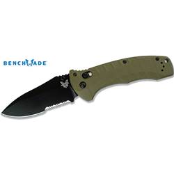 Benchmade 980SBK Bchmd Turret Axis Folder Blk Serate