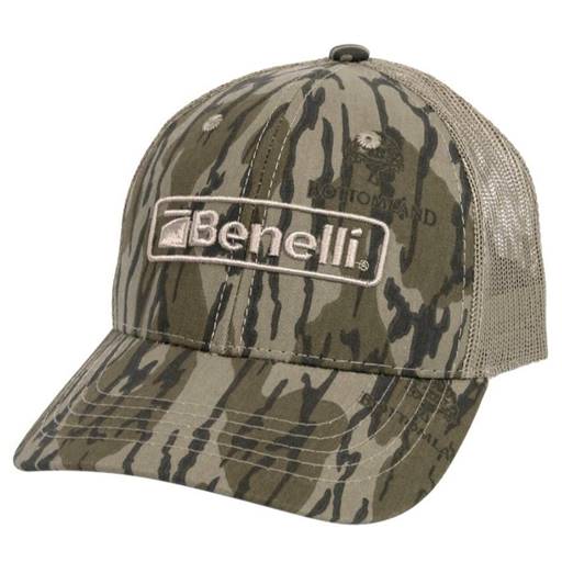 Benelli 91203 Logo Trucker Hat Mossy Oak Bottomland