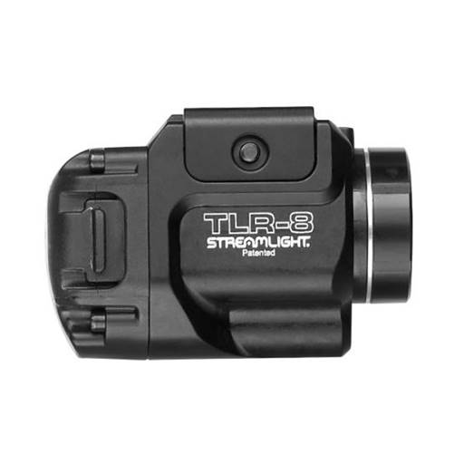 Streamlight 69410 TLR-8 500 Lumen With Red Laser Pistol Rail Mount CR123A Black Push Button