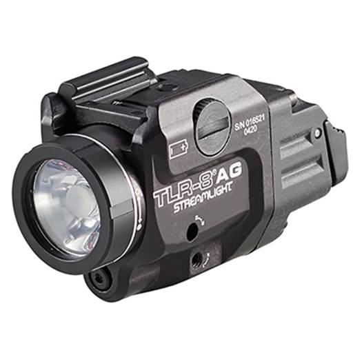 Streamlight 69434 TLR-8 A G Flex 500 Lumen With Green Laser Pistol Rail Mount CR123A Black High and Low Switch