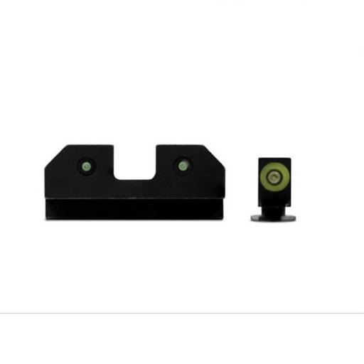 XS Sight Sytems GL-R012P-6G R3D Night Sights Fits Glock 17 Frame Size Green Fornt Green Tritium Rear Sights