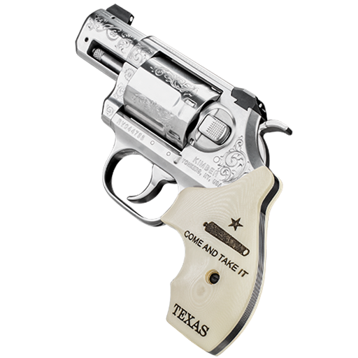 Kimber America 3400028 K6S Texas Edition 357 Magnum Engraved Stainless Bonded Ivory Grips 2" Barrel 6 Round