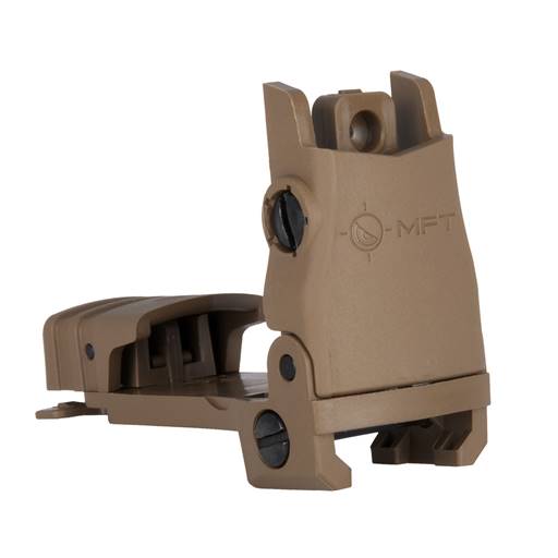 MFT - Mission First Tactical BUPSWR-SDE Rear Sight AR-15 Scorched Dark Earth Flip Up