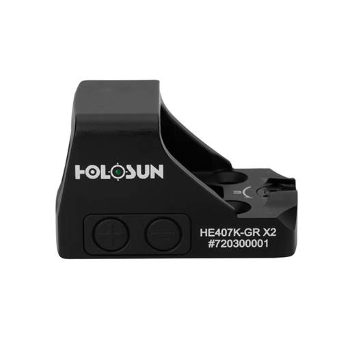 Holosun Technologies HE407K-GR X2 Compact Pistol Green Dot 6 MOA Solar Shake Awake Night Vision Compatible