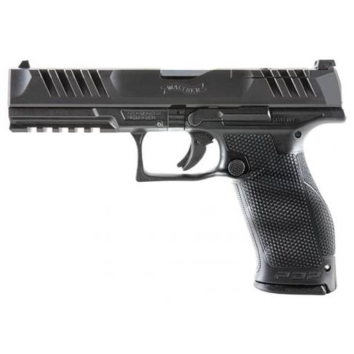 Walther 2844001 PDP Full Size 9mm 5" Barrel Optic Cut Black 18 Rounds