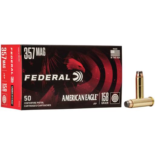 Federal AE357A American Eagle 357 Mag 158 Grain Jacketed Soft Point 50 Round Box