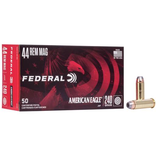 Federal AE44A American Eagle 44 Rem Mag 240 Grain Jacketed Hollow Point 50 Round Box