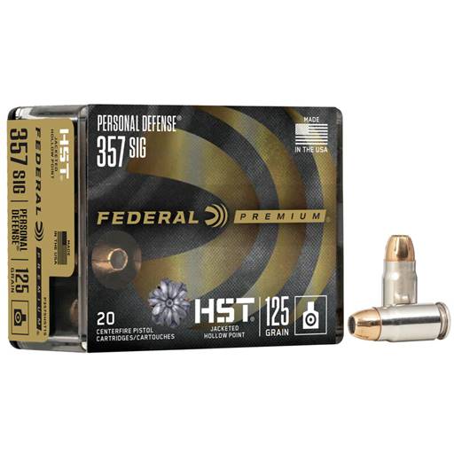 Federal Premium Personal Defense HST 357 Mag 154 Grain Jacketed Hollow Point 20 Round Box P357HST1S